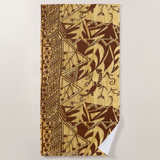 Serviette De Plage "Toile de la Terre Vieillissante" (Devant)