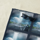 Serviette De Plage Toile de plage UFO Hitchhiker (En situation)
