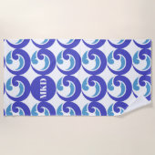 Serviette De Plage Toit de plage Monogram (Devant)