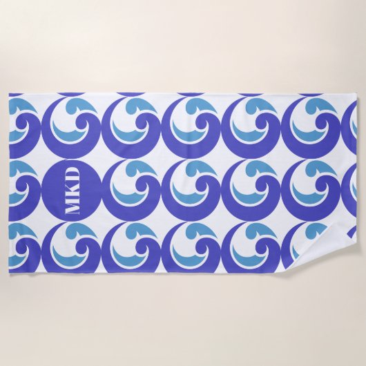 Serviette De Plage Toit de plage Monogram (Devant)