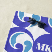 Serviette De Plage Toit de plage Monogram (En situation)