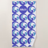 Serviette De Plage Toit de plage Monogram (Devant)