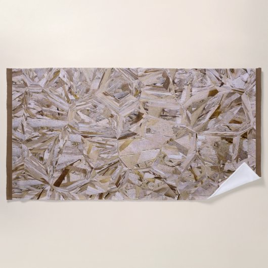 Serviette De Plage Tôles en contreplaqué de construction OSB Imprimer (Devant)