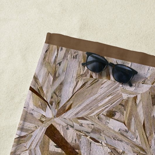 Serviette De Plage Tôles en contreplaqué de construction OSB Imprimer (En situation)