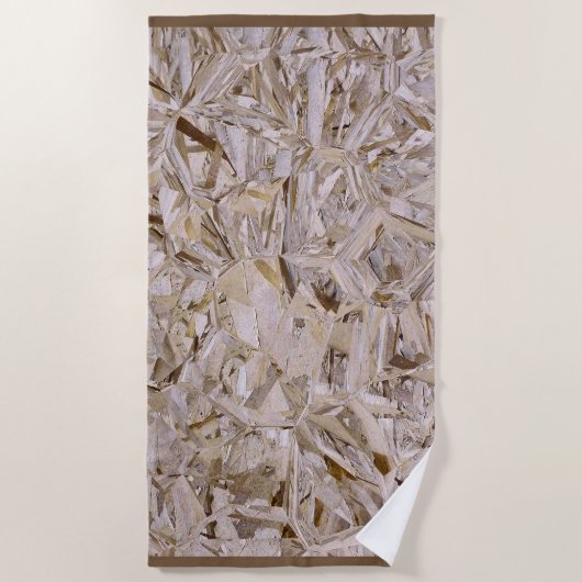 Serviette De Plage Tôles en contreplaqué de construction OSB Imprimer (Devant)