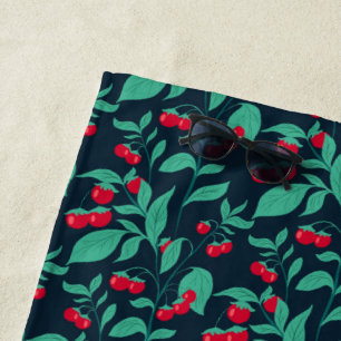 Serviette De Plage tomates cerises motifs sur les buissons