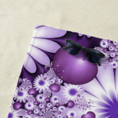 Serviette De Plage Tomber dans l'amour Fleurs Abstraites et Coeurs Fr (En situation)