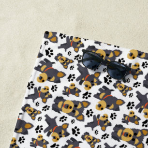 Serviette De Plage Tomboy Toy Yorkshire Yorkshire Terrier Chien chiot