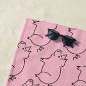 Serviette De Plage Tonnerre d'animal de porc (En situation)
