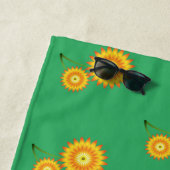 Serviette De Plage Tonnerre de deux tournesols (En situation)