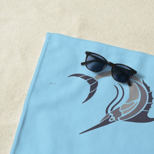 Serviette De Plage Tonnerre de poisson-épée (En situation)