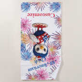 Serviette De Plage Tonnerre de poussin américain (Devant)