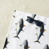 Serviette De Plage Tonnerre en forme de thon rouge (En situation)