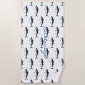 Serviette De Plage Tonnerre en forme de thon rouge (Devant)