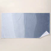 Serviette De Plage Tons bleu-gris Série Paysage Abstrait (Devant)