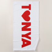 Serviette De Plage Tonya Love (Devant)