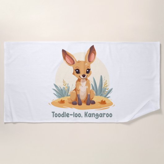 Serviette De Plage Toodle-loo, Kangaroo (Devant)