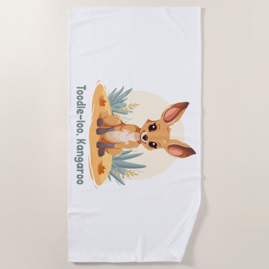 Serviette De Plage Toodle-loo, Kangaroo (Devant)