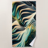 Serviette De Plage Topographic currents (Devant)