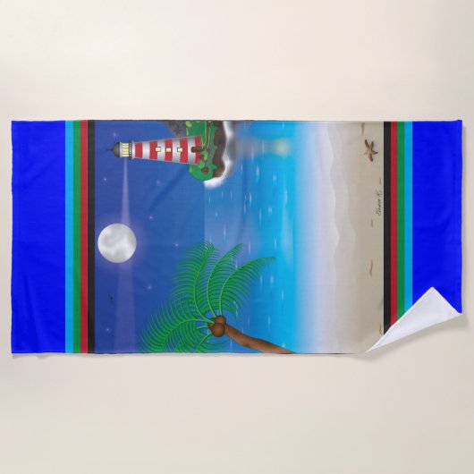 Serviette De Plage Torchon de plage à thème phare (Devant)