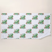 Serviette De Plage Torchon de plage d'aquarelle tropicale (Devant)