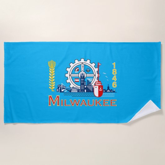Serviette De Plage Torchon de plage de Milwaukee (Devant)