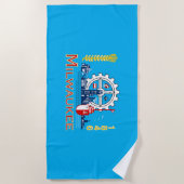 Serviette De Plage Torchon de plage de Milwaukee (Devant)