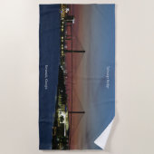 Serviette De Plage Torchon de plage de Talmadge Bridge (Devant)