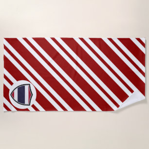 Serviette De Plage Torchon de plage du drapeau thaïlandais
