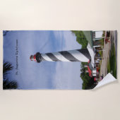 Serviette De Plage Torchon de plage du phare St. Augustine (Devant)