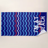 Serviette De Plage Torchon nautique (Devant)