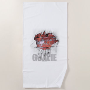 Serviette De Plage Torn Brick Wall Football gardien