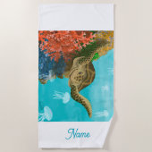 Serviette de plage Tortue  (Devant)