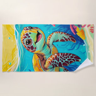 Serviette de plage Tortue Bohème Australienne En