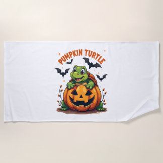Serviette De Plage Tortue citrouille