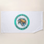 Serviette De Plage Tortue de mer (Devant)