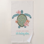 Serviette De Plage Tortue de mer (Devant)