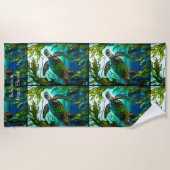 Serviette De Plage Tortue de mer Faux Verre (Devant)