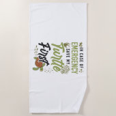 Serviette De Plage Tortue de tortue de mer en Coque de (Devant)