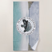 Serviette De Plage Tortue Galapagos Souvenir (Devant)
