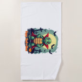 Serviette De Plage Tortue Shell-o-Ween (Devant)