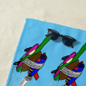 Serviette De Plage Tortue volante (En situation)