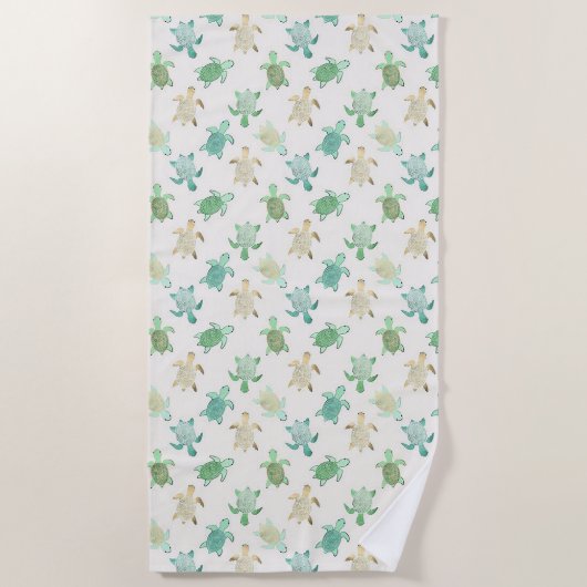 Serviette De Plage Tortues marines (Devant)