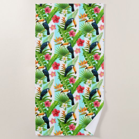 Serviette De Plage Toucan (Devant)