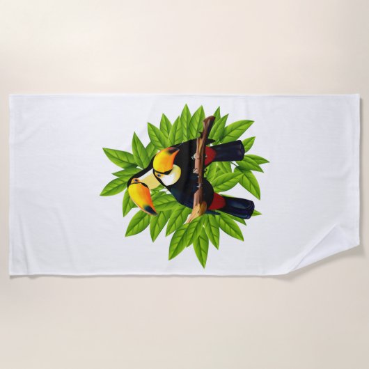 Serviette De Plage Toucan Duo (Devant)