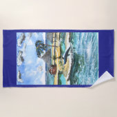 Serviette De Plage Toujours Nager Avec Un Époux (Devant)