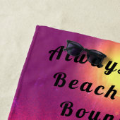 Serviette De Plage Toujours Plage Bond Rouge pourpre B (En situation)