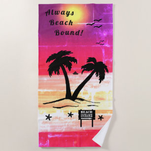 Serviette De Plage Toujours Plage Bond Rouge pourpre B
