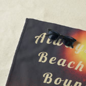 Serviette De Plage Toujours Plage Rouge pourpre (En situation)