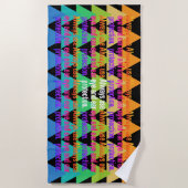 Serviette De Plage Toujours utiliser le spectre oculaire Rainbow Blen (Devant)